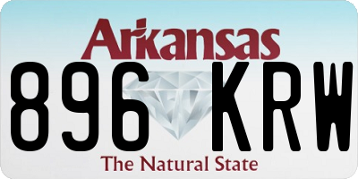 AR license plate 896KRW