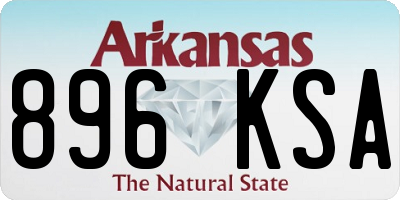 AR license plate 896KSA