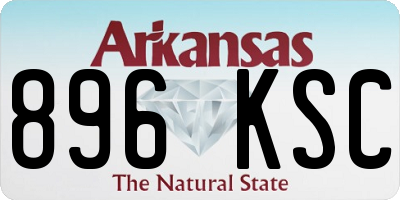 AR license plate 896KSC