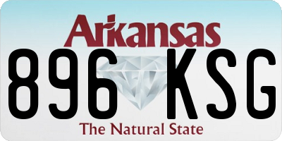 AR license plate 896KSG