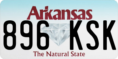 AR license plate 896KSK