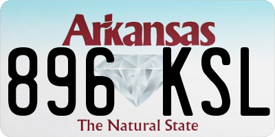 AR license plate 896KSL