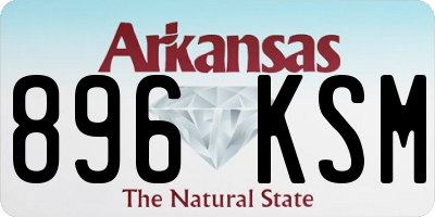 AR license plate 896KSM