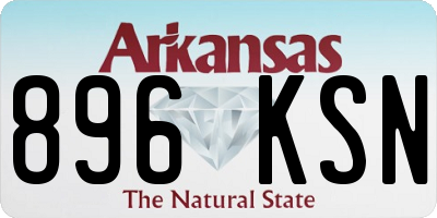 AR license plate 896KSN