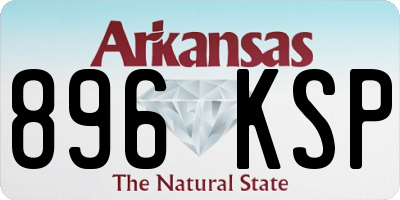 AR license plate 896KSP