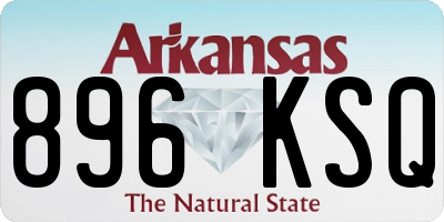 AR license plate 896KSQ