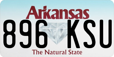 AR license plate 896KSU