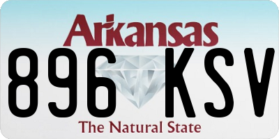 AR license plate 896KSV