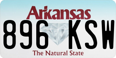 AR license plate 896KSW
