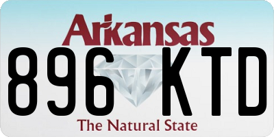 AR license plate 896KTD