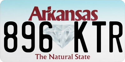 AR license plate 896KTR