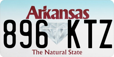 AR license plate 896KTZ