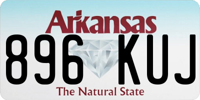 AR license plate 896KUJ