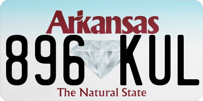 AR license plate 896KUL