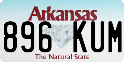 AR license plate 896KUM