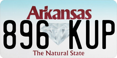 AR license plate 896KUP