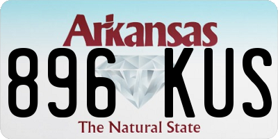 AR license plate 896KUS
