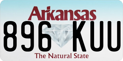 AR license plate 896KUU