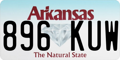 AR license plate 896KUW