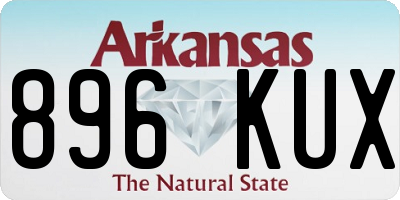AR license plate 896KUX