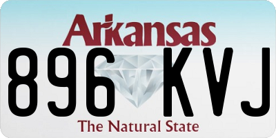 AR license plate 896KVJ
