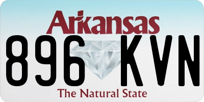 AR license plate 896KVN