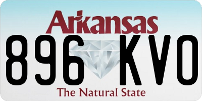 AR license plate 896KVO