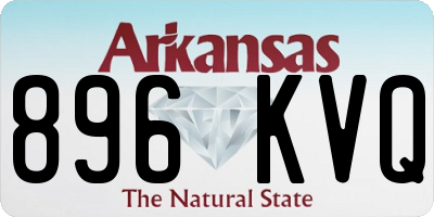 AR license plate 896KVQ