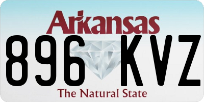 AR license plate 896KVZ