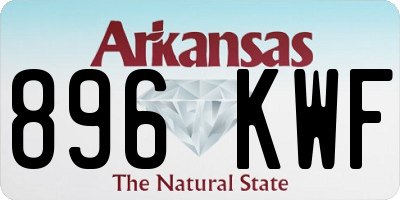 AR license plate 896KWF