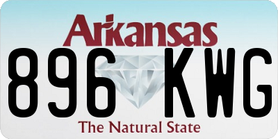 AR license plate 896KWG