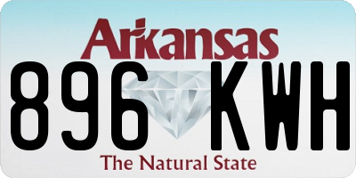 AR license plate 896KWH