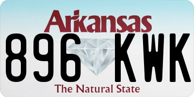 AR license plate 896KWK