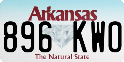 AR license plate 896KWO