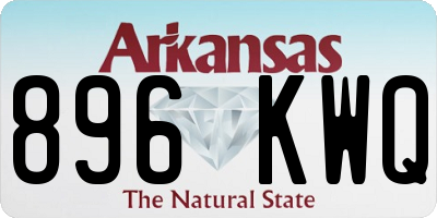 AR license plate 896KWQ