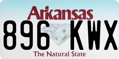 AR license plate 896KWX