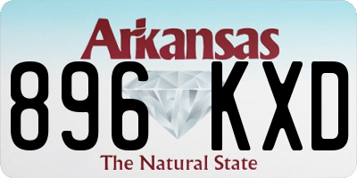 AR license plate 896KXD