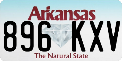 AR license plate 896KXV