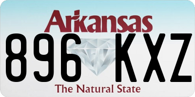 AR license plate 896KXZ