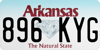 AR license plate 896KYG