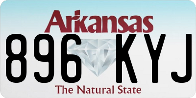 AR license plate 896KYJ