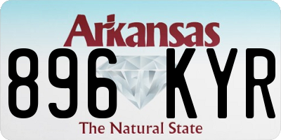 AR license plate 896KYR