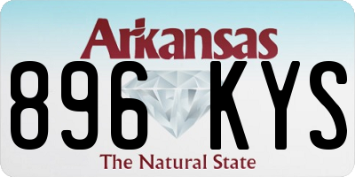 AR license plate 896KYS