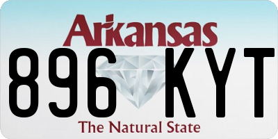 AR license plate 896KYT