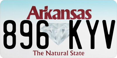 AR license plate 896KYV