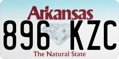 AR license plate 896KZC