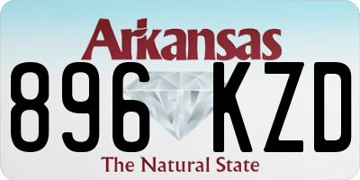 AR license plate 896KZD