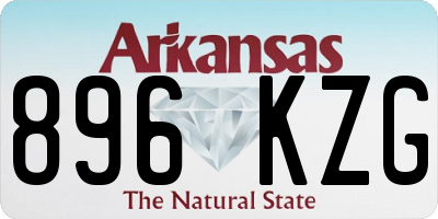 AR license plate 896KZG