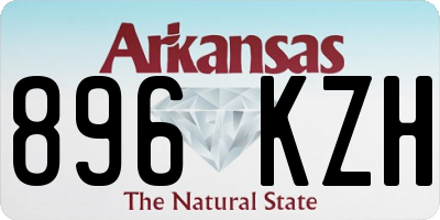 AR license plate 896KZH