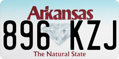 AR license plate 896KZJ